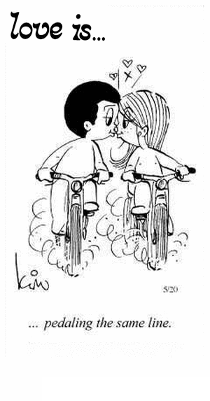 Love Is... pedaling the same line.