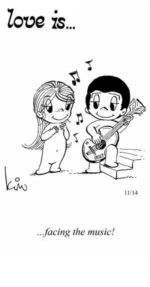 Love Is... facing the music!