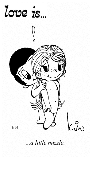 Love Is... a little nuzzle.